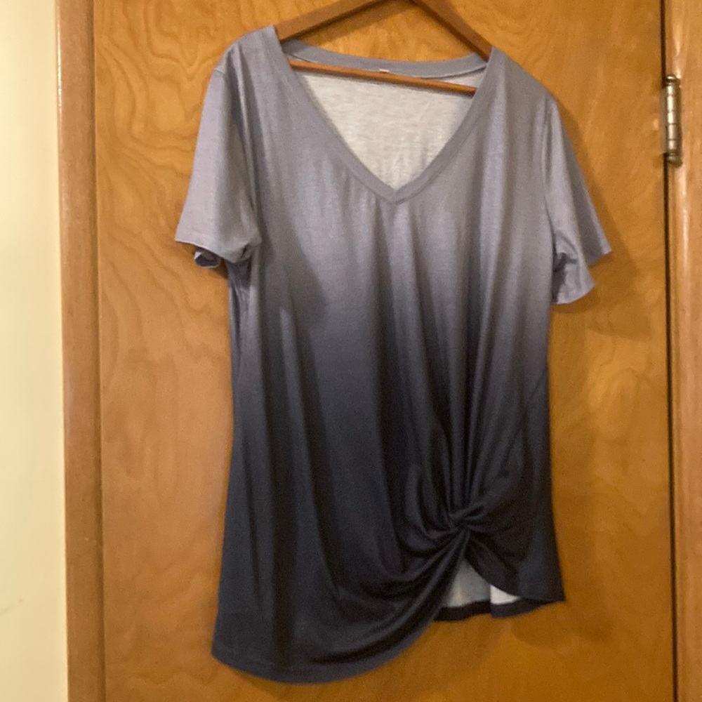 Blue ombré shirt, size XL
